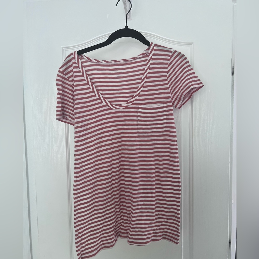 Caslon Striped Pocket Tee SZ XS